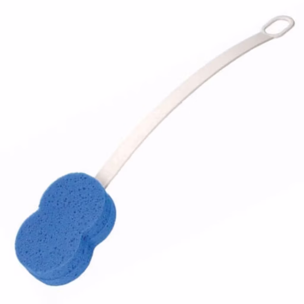 bath sponge with long handle mobility sunflower